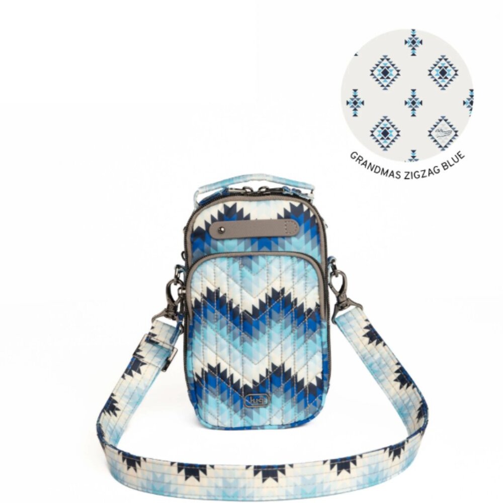 NWOT Lug Guild Collection Classic Skeeter Mini Bridge in Bargello Mountains Blue